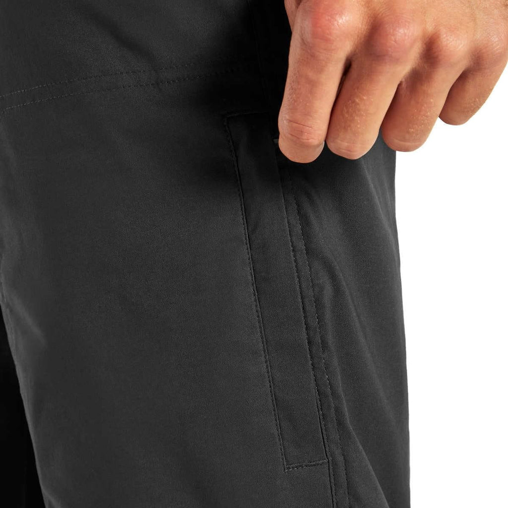 Men’s Fleece Lined Stretch Fabric Pant (Black,38x34) S257295