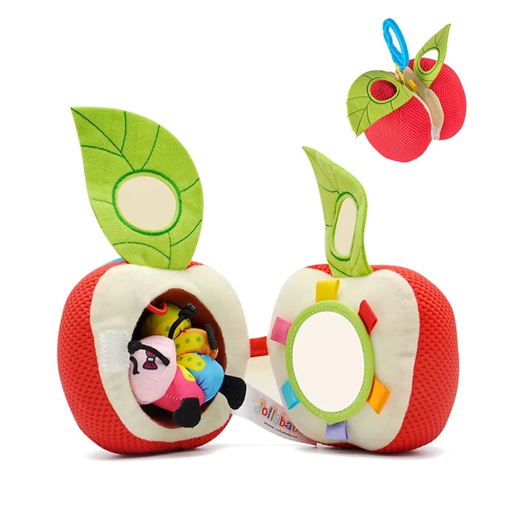 Clip on Stroller Toy with Mirror, Plush Bug Avocado Toy Q33632