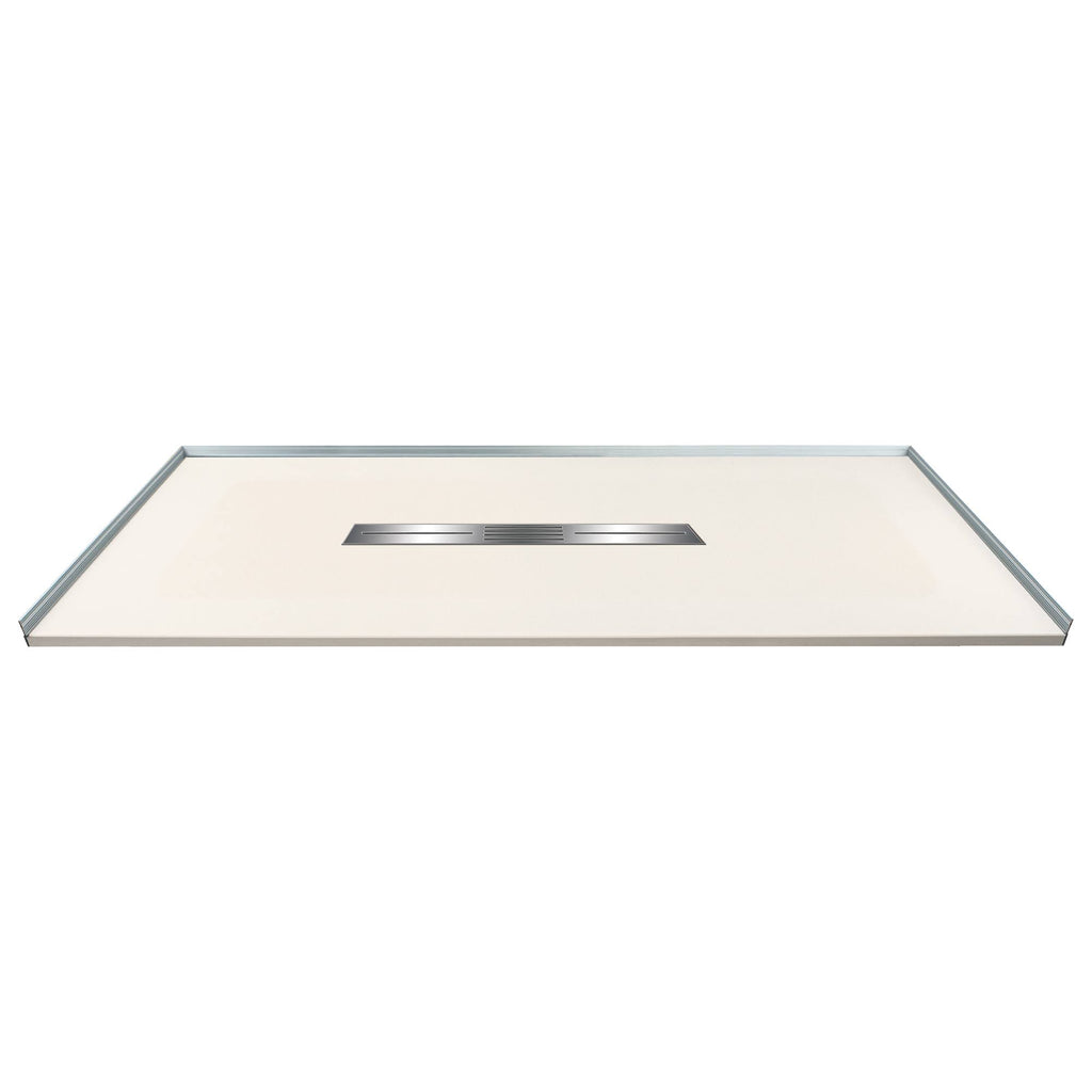 60-in L x 31.5-in Shower Base with Center Drain C4018