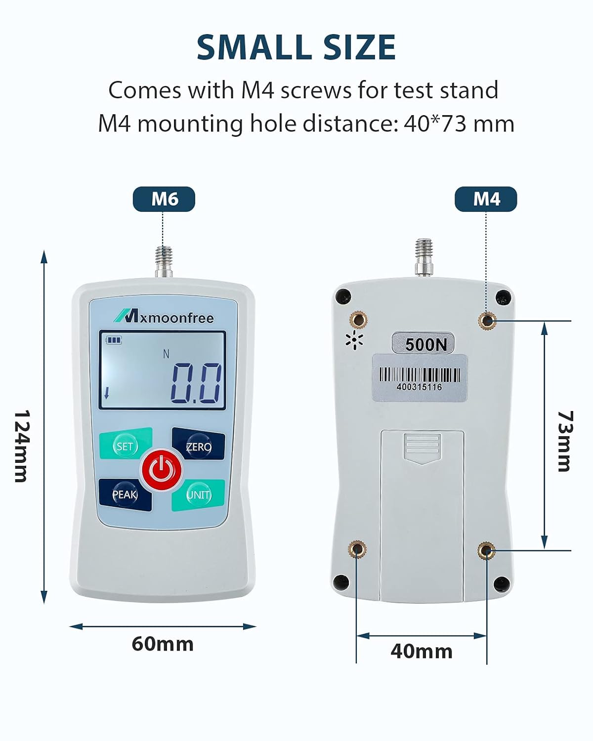 300N Digital Force Gauge Push Pull Force Meter with Storage Case Y28776
