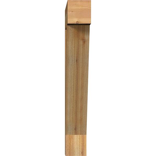 Traditional Block Rough Sawn Bracket, Western Red Cedar D77401