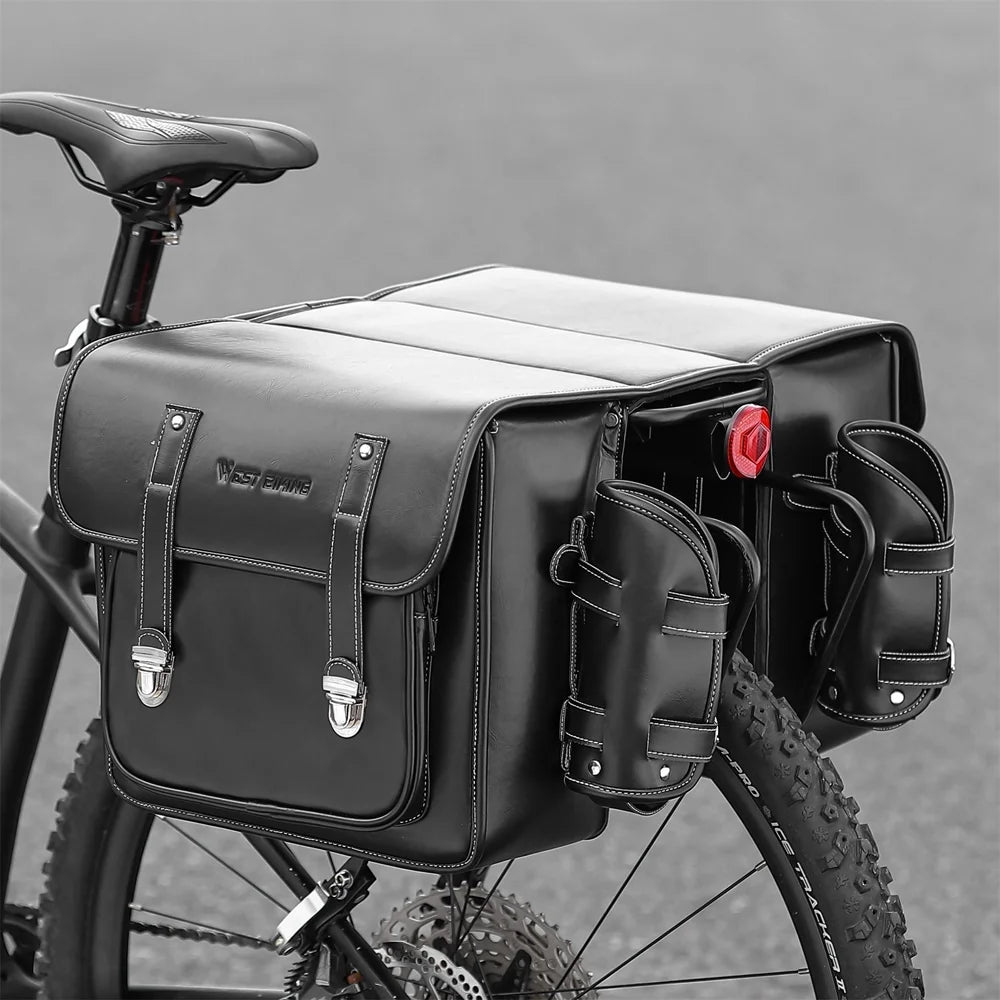 Retro Leather Rearseat Bag Bike Rear Bag X921041
