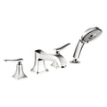 Chrome 4 Hole Roman Tub Trim Set I687291