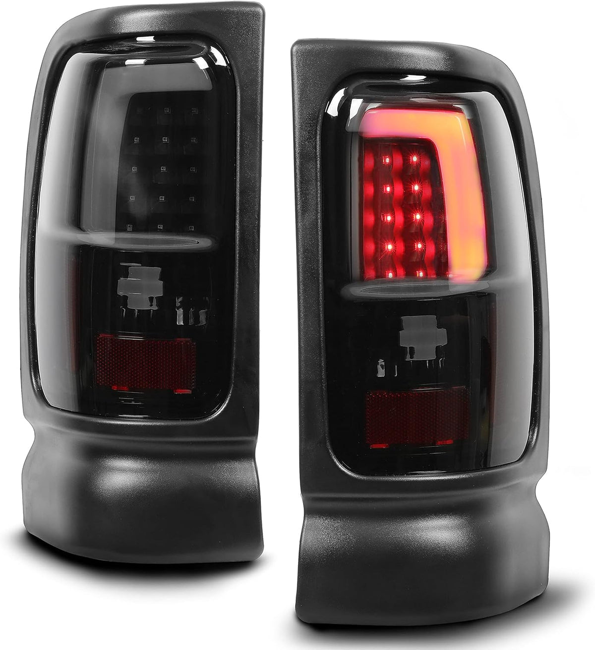 Black Smoke LED Tail Lights Brake Lamps for Dodge Ram 1500 2500 3500 P847436