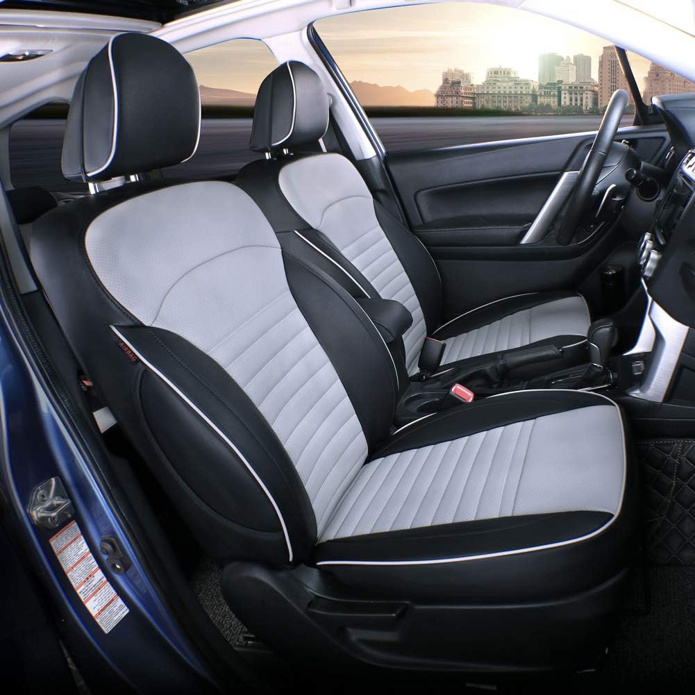 Custom Fit Full Set Car Seat Covers Leatherette Black V856