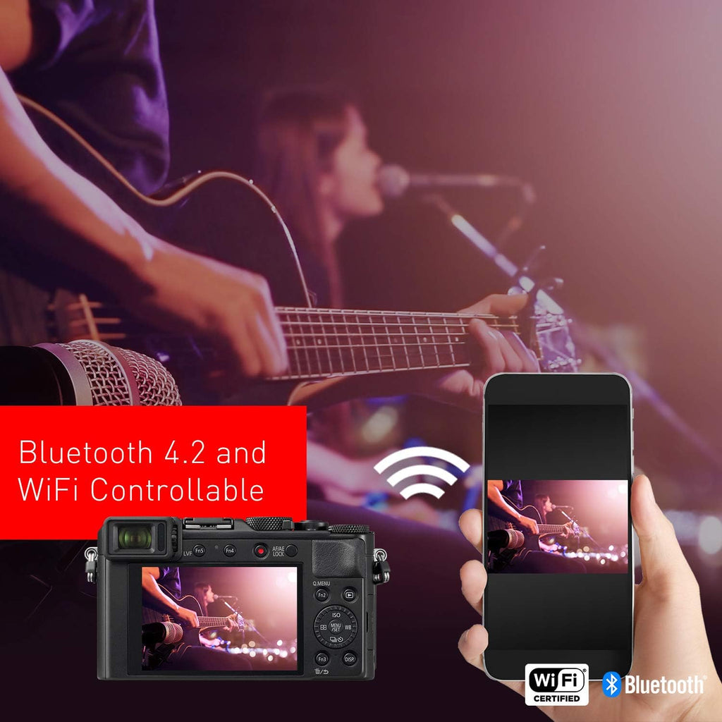 Black 21.7 MP Large Four Thirds Camera with 24-75mm Leica Lens I9928