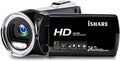 FHD 1080p Vlogging Camera Recorder 2.7 Inch 270 Degree Rotation LCD Video Camera, Pack of 2 X53601