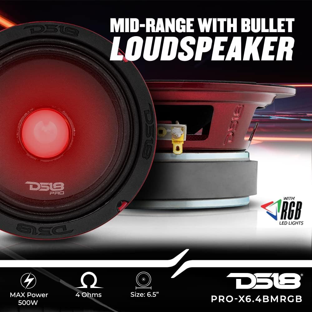550W Max 4 Ohms Midrange Car Audio Speaker C7807