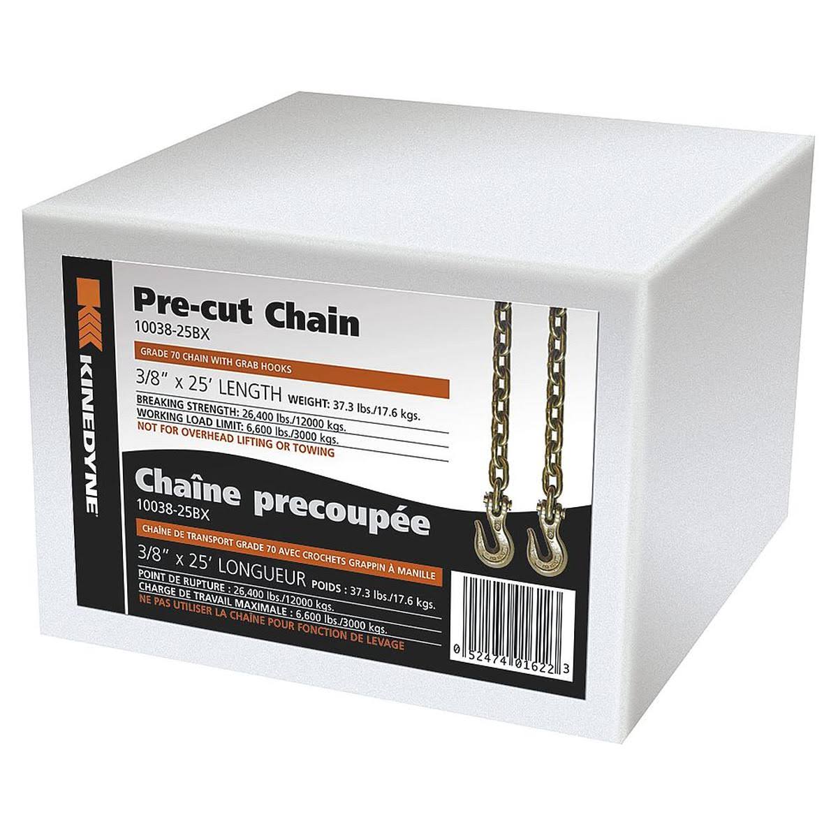 Transport Chain, 6600 lb, 25 ft x 3/8 in. V5736