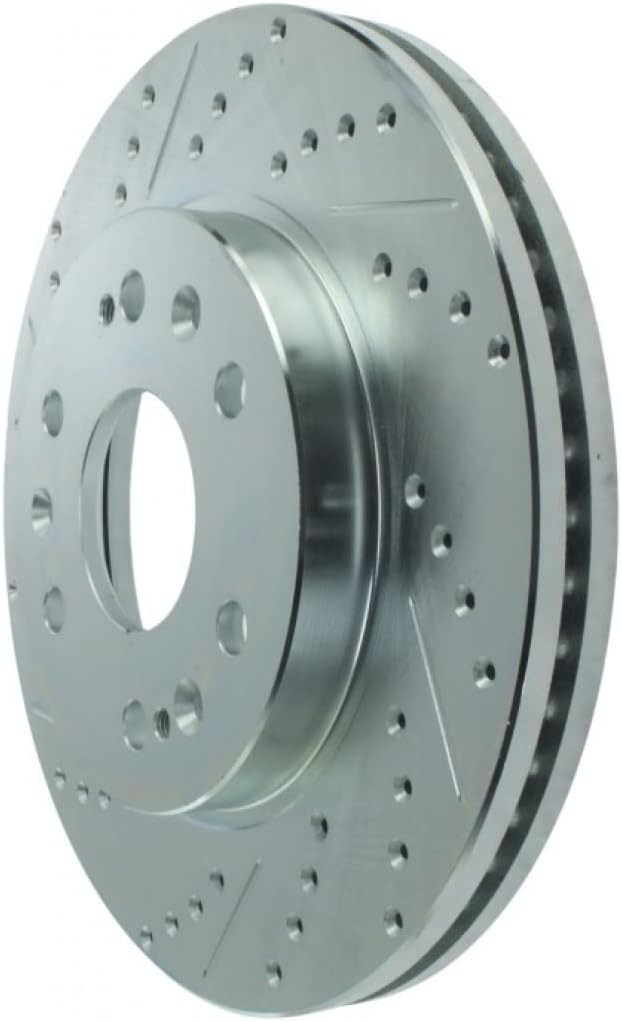 Front Driver Side Drilled & Slotted Brake Rotor G227955