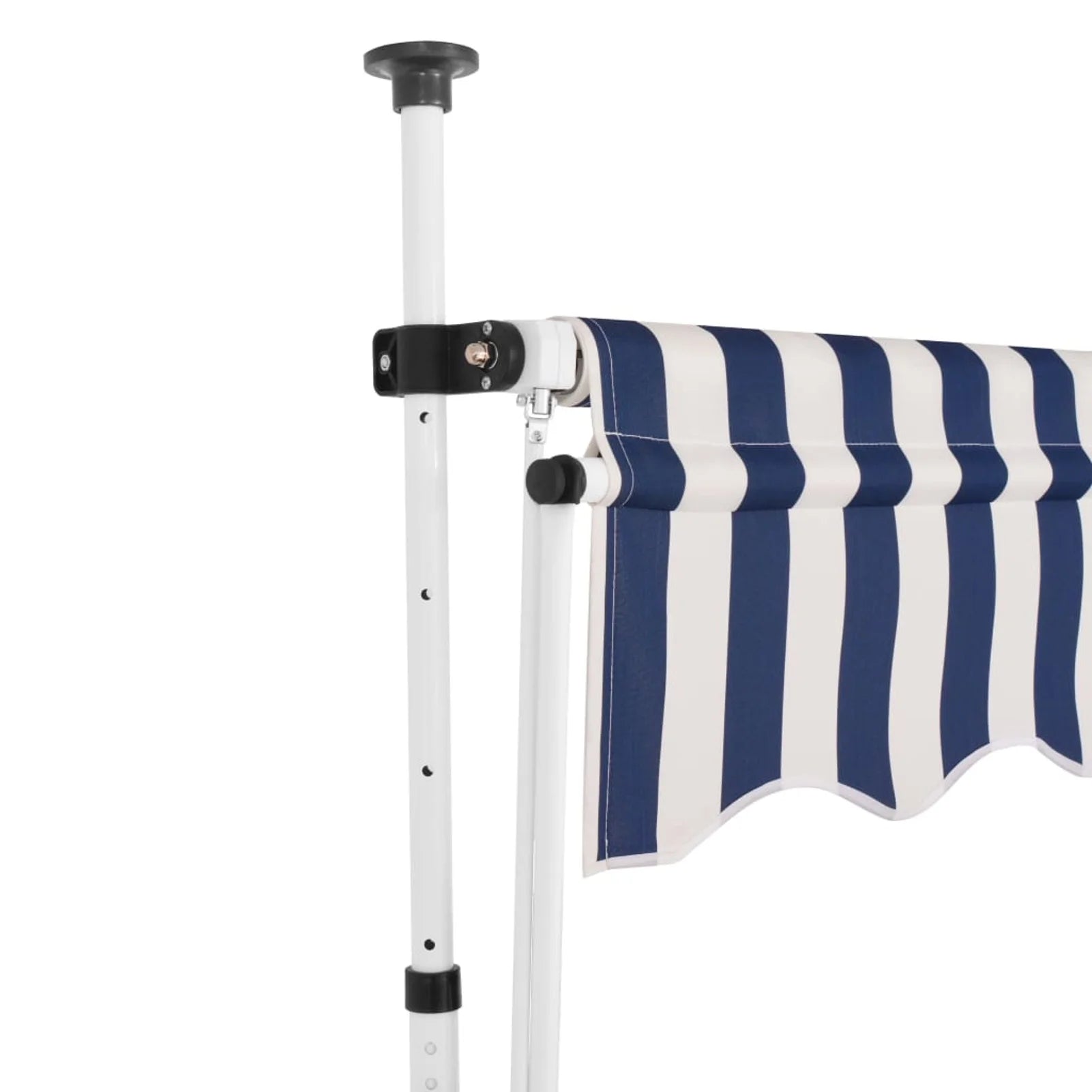 Manual Retractable Awning 78.7" Blue and White Stripes C88610
