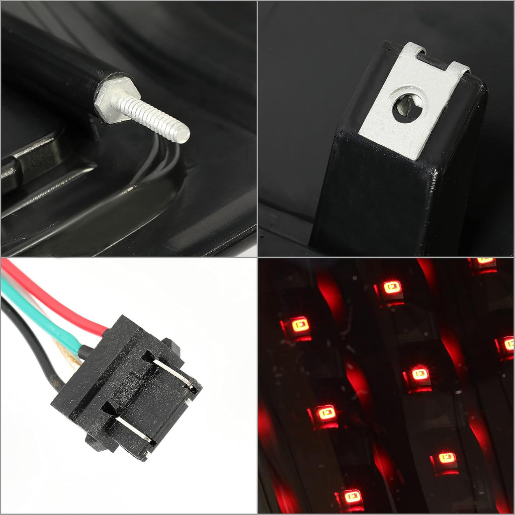 Black Smoke LED Tail Lights Brake Lamps for Dodge Ram 1500 2500 3500 P847436