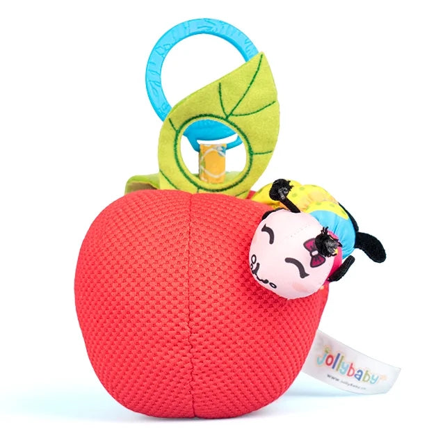 Clip on Stroller Toy with Mirror, Plush Bug Avocado Toy Q33632