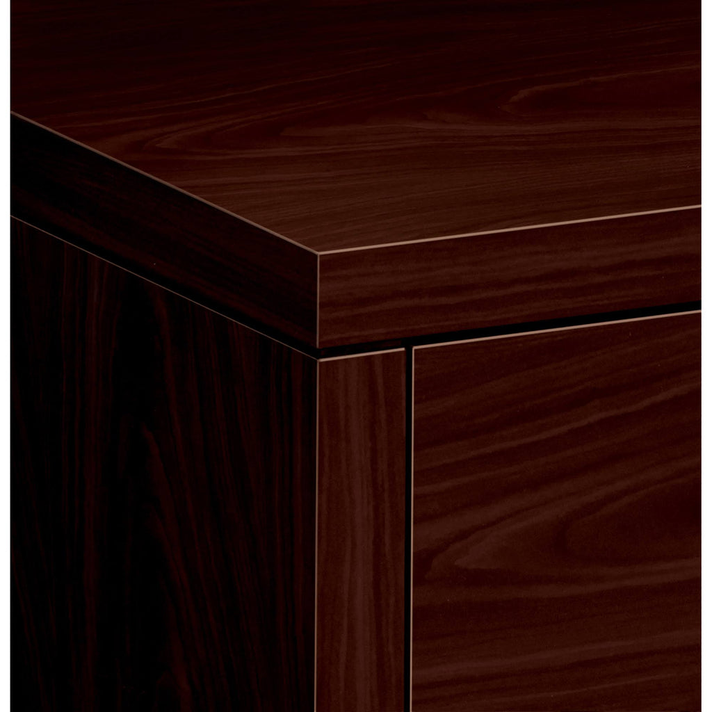 Mahogany 3/4-Height Right Pedestal Credenza Y751