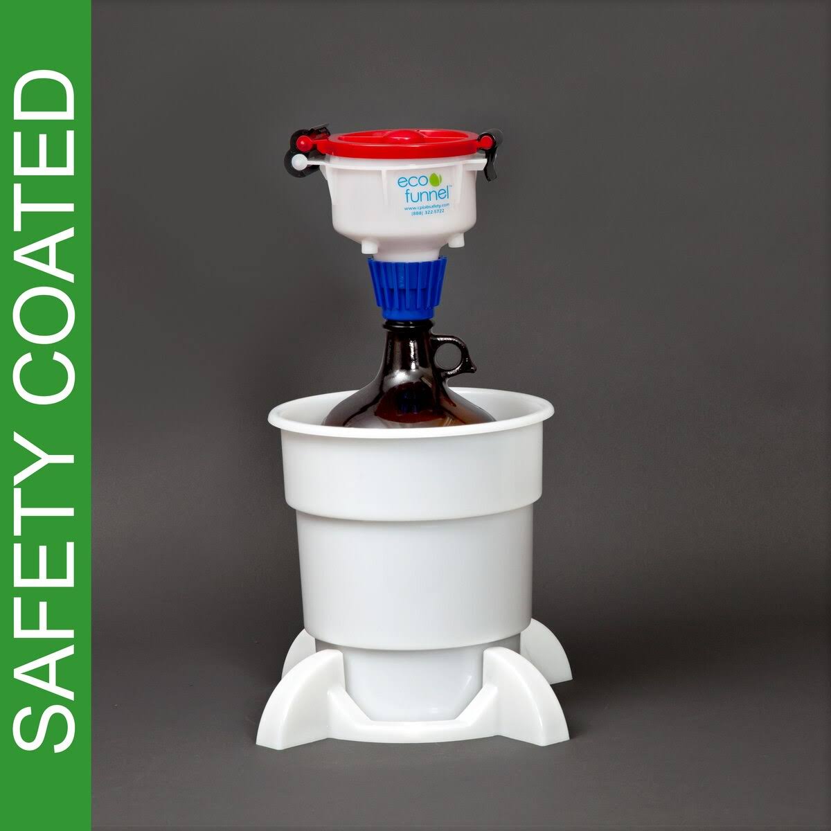 4L Safety Coated Bottles Eco Funnel System P310668