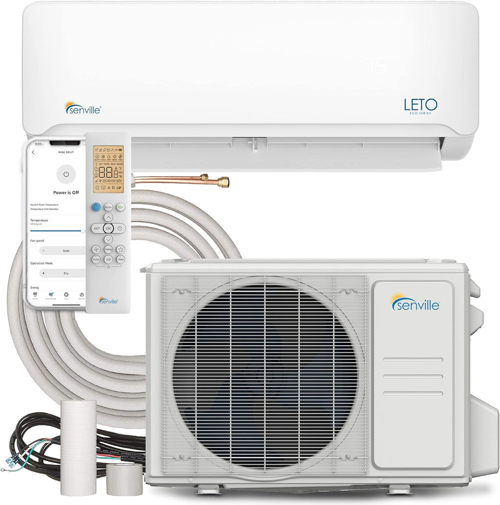 9000 BTU 208/230V Mini Split Air Conditioner Heat Pump N19517