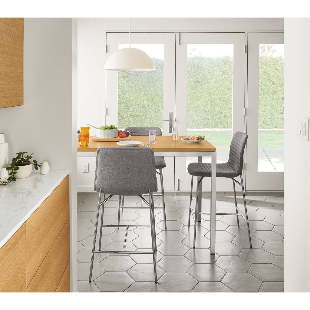 Modern Parsons Counter Table in Grey C62989
