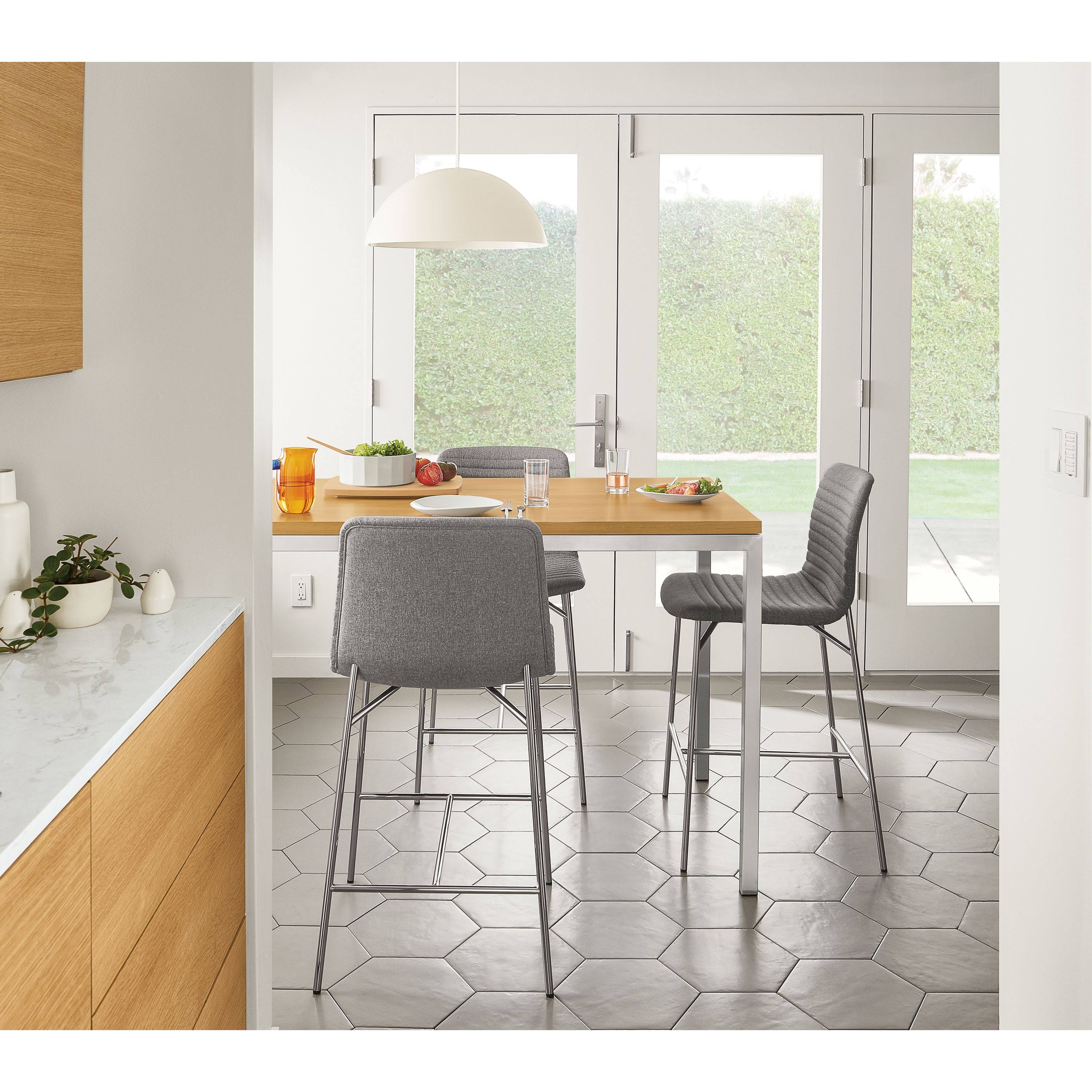 Modern Parsons Counter Table in Grey C62989