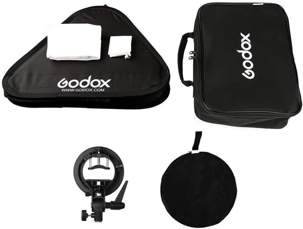 24"x 24" 60cmx60cm Foldable Universal Softbox with S Style Speedlite Bracket Pack of 2 G810759