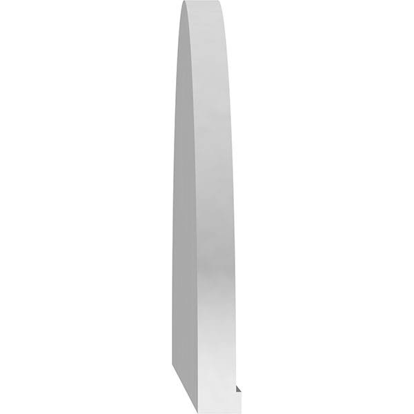 76x22W x 20x22H x 2x22P Elliptical Sunburst PVC Pediment E737001