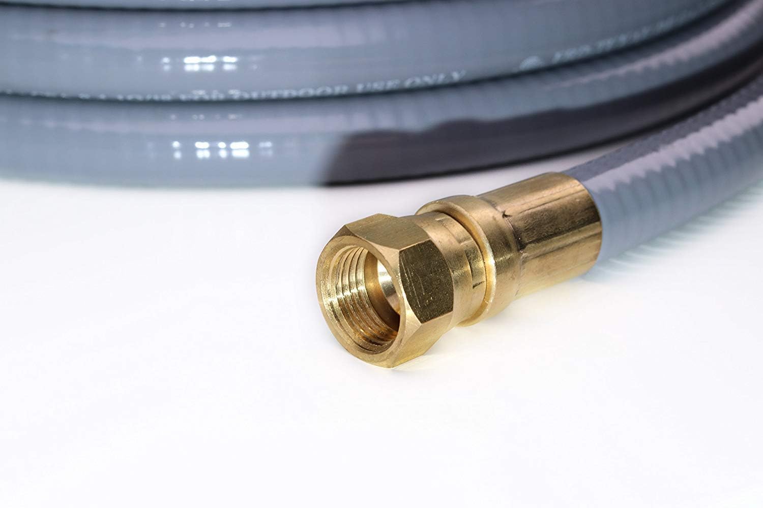 24 Feet 3/8-inch ID Natural Gas Grill Hose with Quick Connect Propane Gas Hose Assembly, CSA Certified Pack of 2 F516647