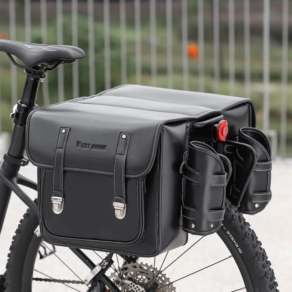 Retro Leather Rearseat Bag Bike Rear Bag X921041