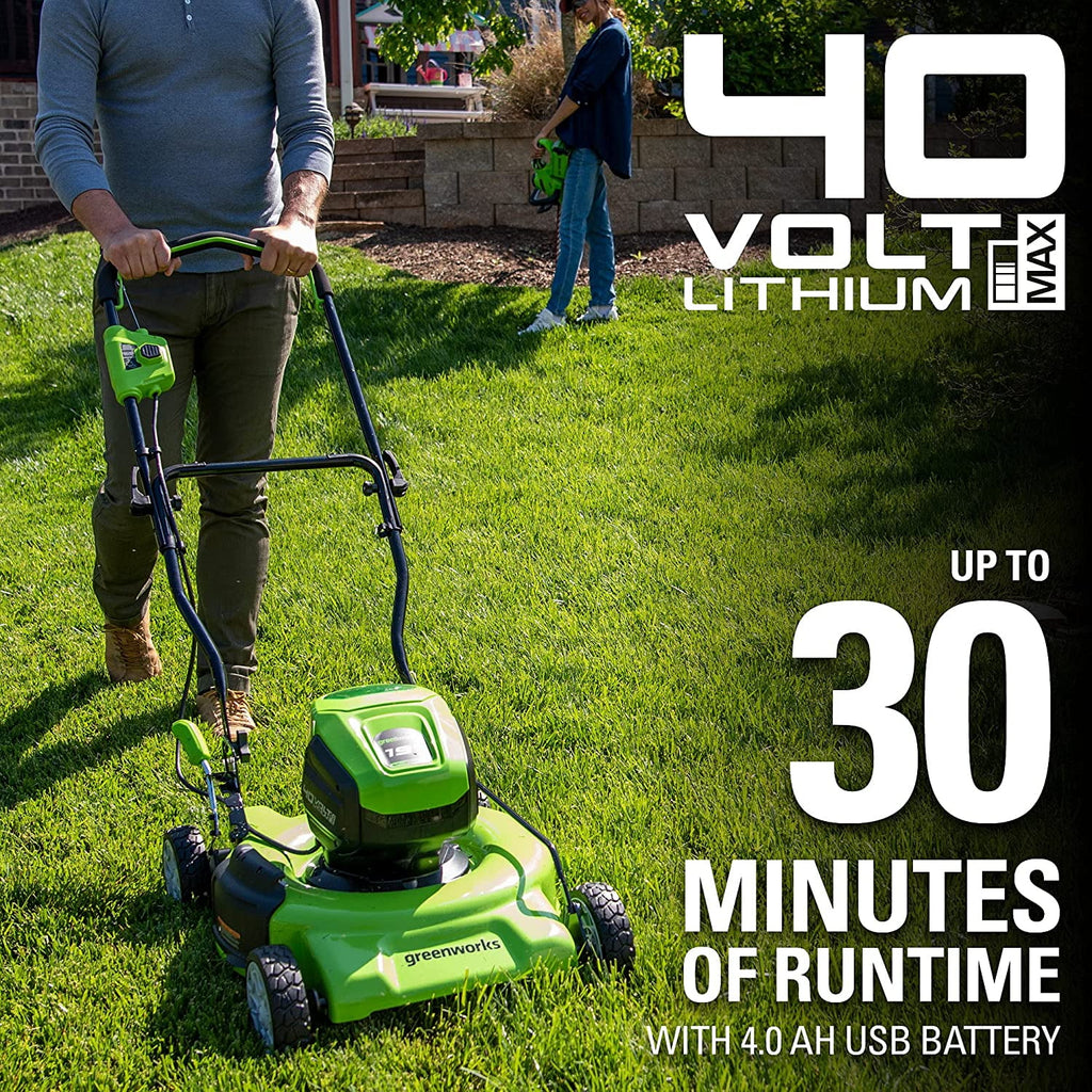 40V 19" Cordless Walk-Behind Mower with 4.0Ah Battery & Charger K326083