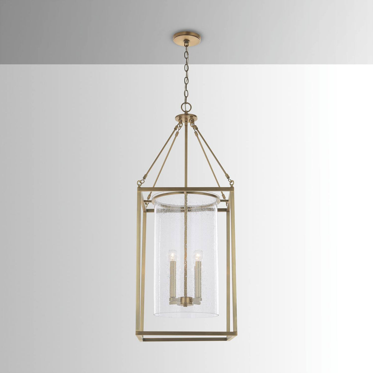 4 Light Foyer Aged Brass H6716