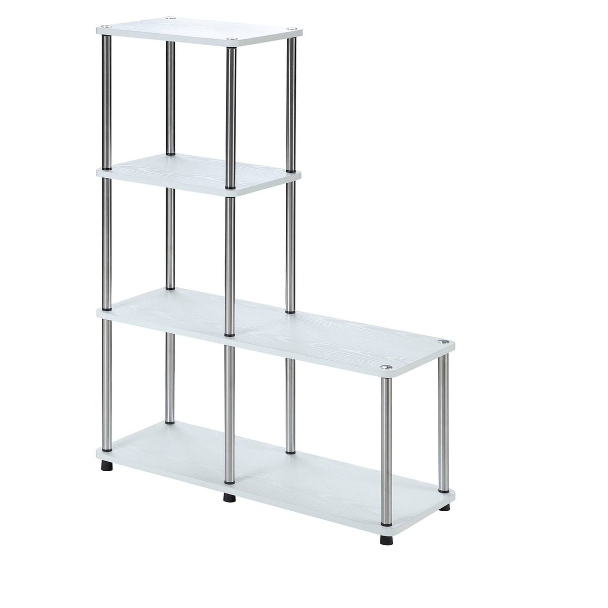 White Multi Shelf Bookshelf B540792