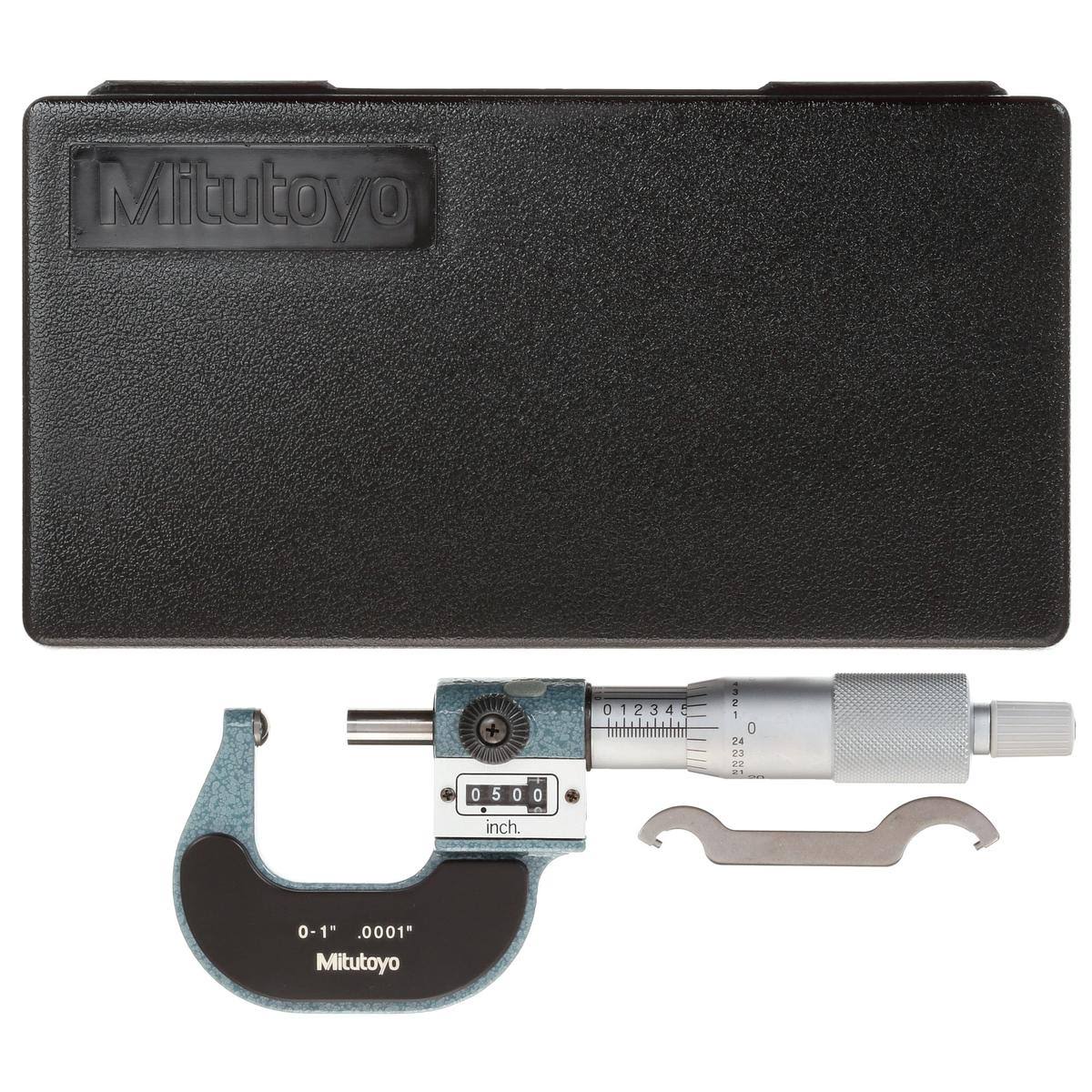 Spherical Micrometer, Flat, 0-1x22 S244