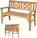 Teak 4 Ft Foldable Acacia Wooden Bench C108