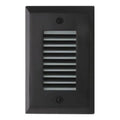 Mini LED Step Light with Angled Louver, 2W, 12V, 4000K, Black S8360