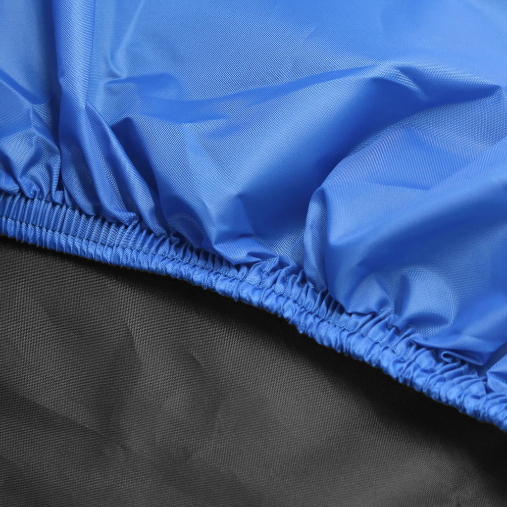 2pcs Universal XXXL Size 180T Rain Dust Motorcycle Scooter Cover Black and Blue C6102