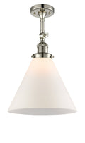 Polished Nickel Cone Semi-Flush Mount Light G526