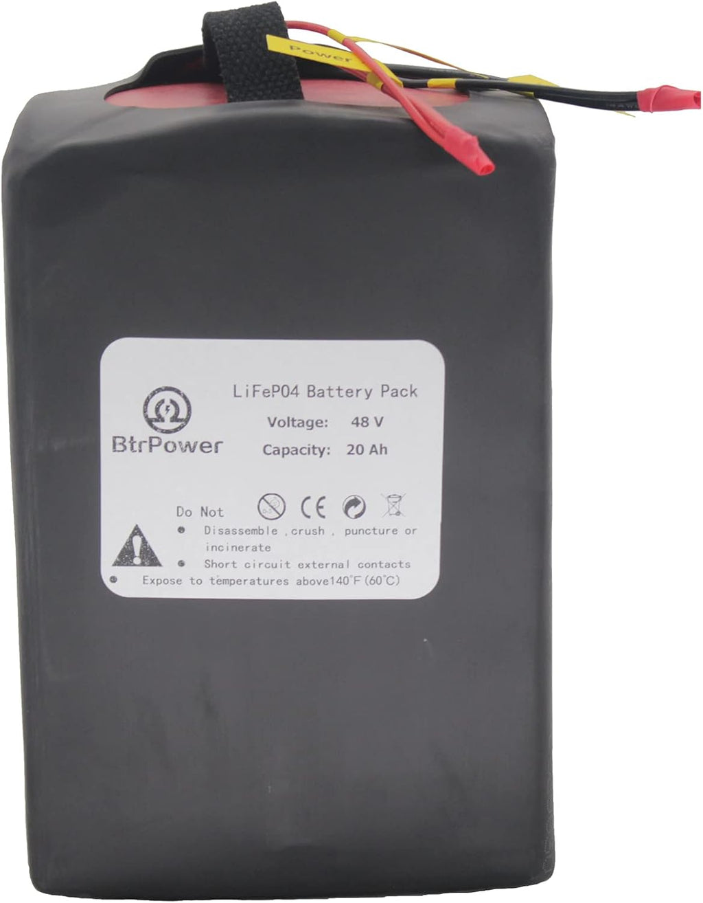 48V 10AH-50AH Lithium ion LiFePO4 Battery Pack with 5A Charger and 50A BMS E819963
