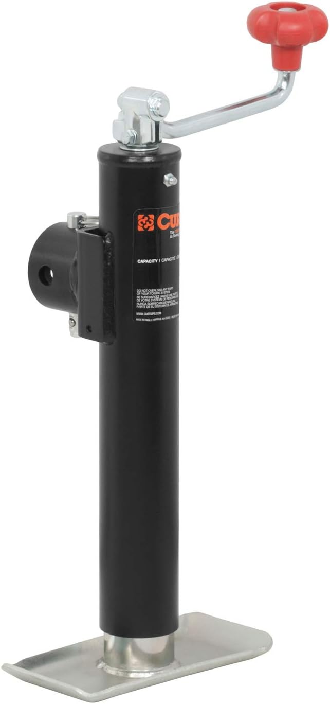 Weld-On Pipe-Mount Swivel Trailer Jack, 2,000 lbs. 10-3/4 Inches Vertical Travel Pack of 2 F82794