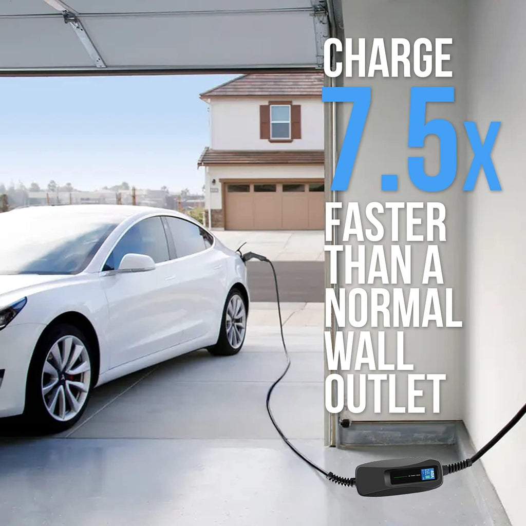 240V 40 Amp Level 2 EV Charger with 18ft Extension Cord T246