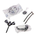 Chrome Handle with 5’ White Nylon Hose A14578