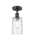 Matte Black 1 Light Semi-Flush Mount Y866740