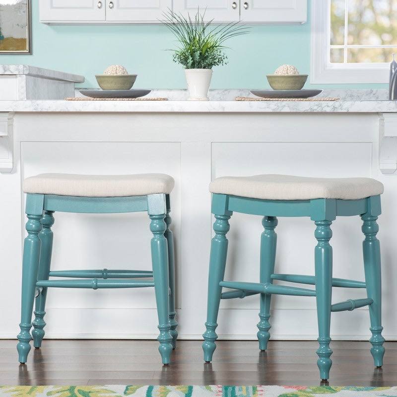 Blue Backless Counter Stool T82216