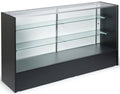 6' Black Melamine & Tempered Glass Retail Counter W63434