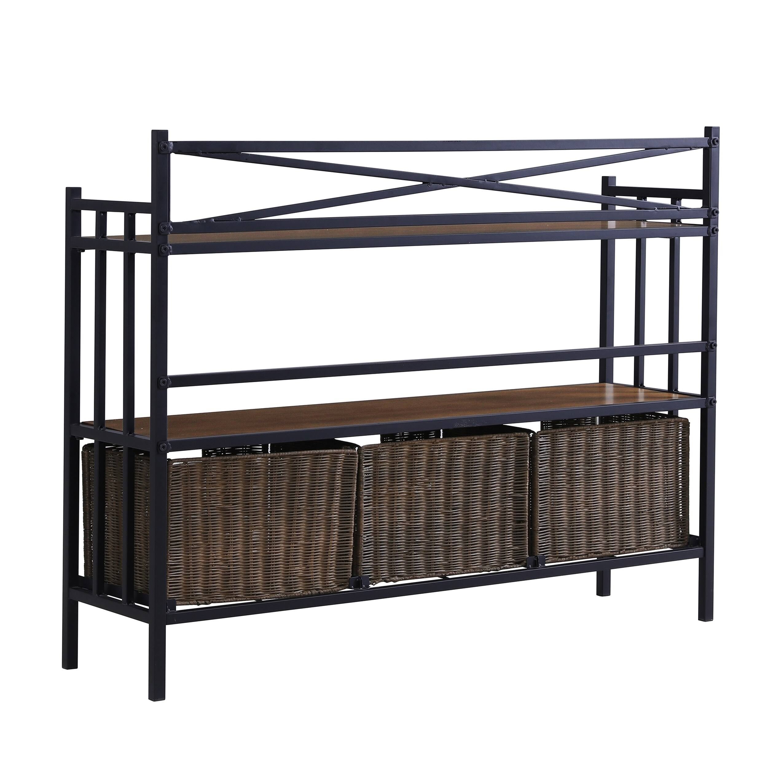 Rustic Brown Bakers Rack P632007