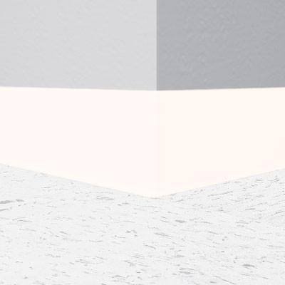 Arctic White Vinyl Wall Base Molding H986335