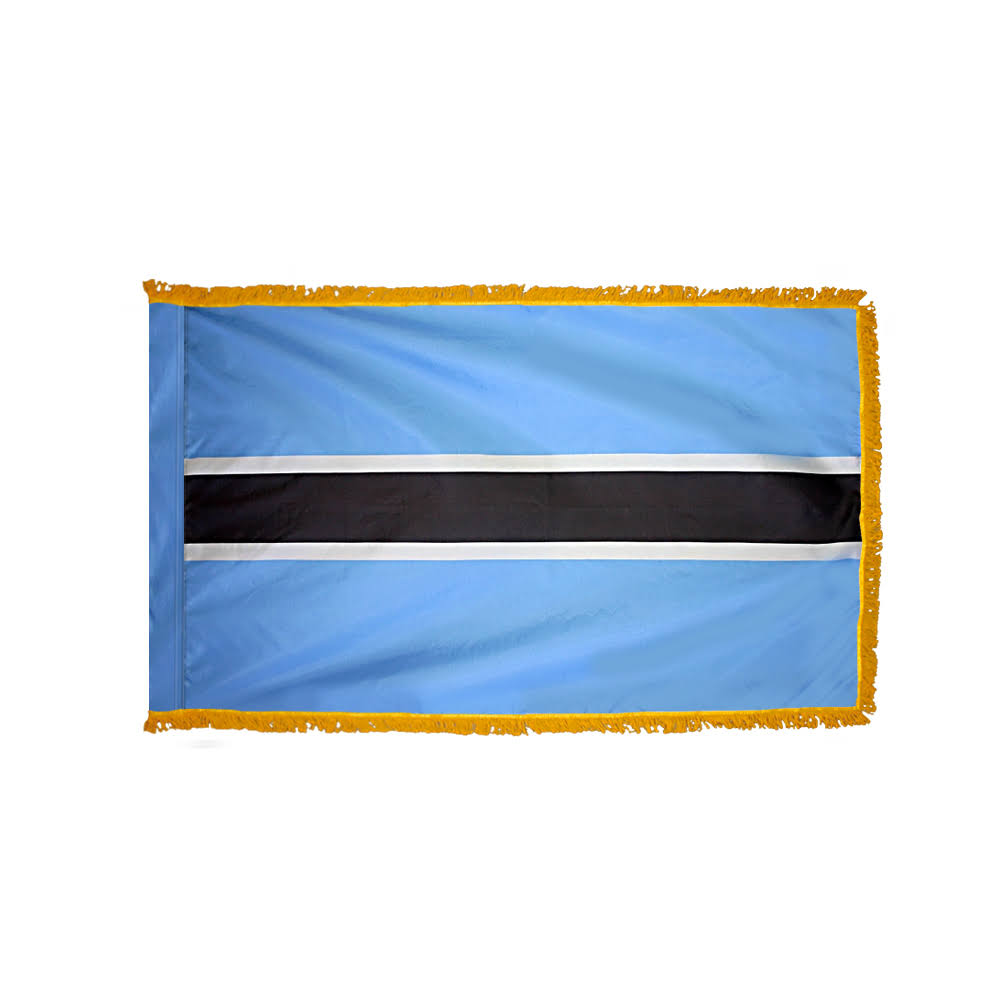 3x5 ft. Nylon Botswana Flag Pole Hem and Fringe K4047