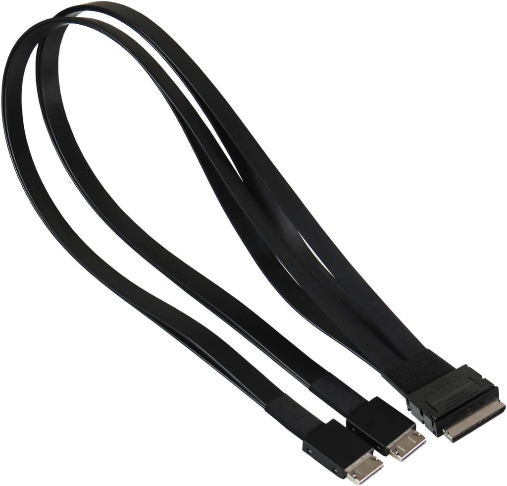 Oculink 8i to Oculink 4i 2-Port Y Cable Pack of 2 E213285