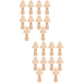 20 Pcs Wooden Mushroom Peg Dolls Set G3312