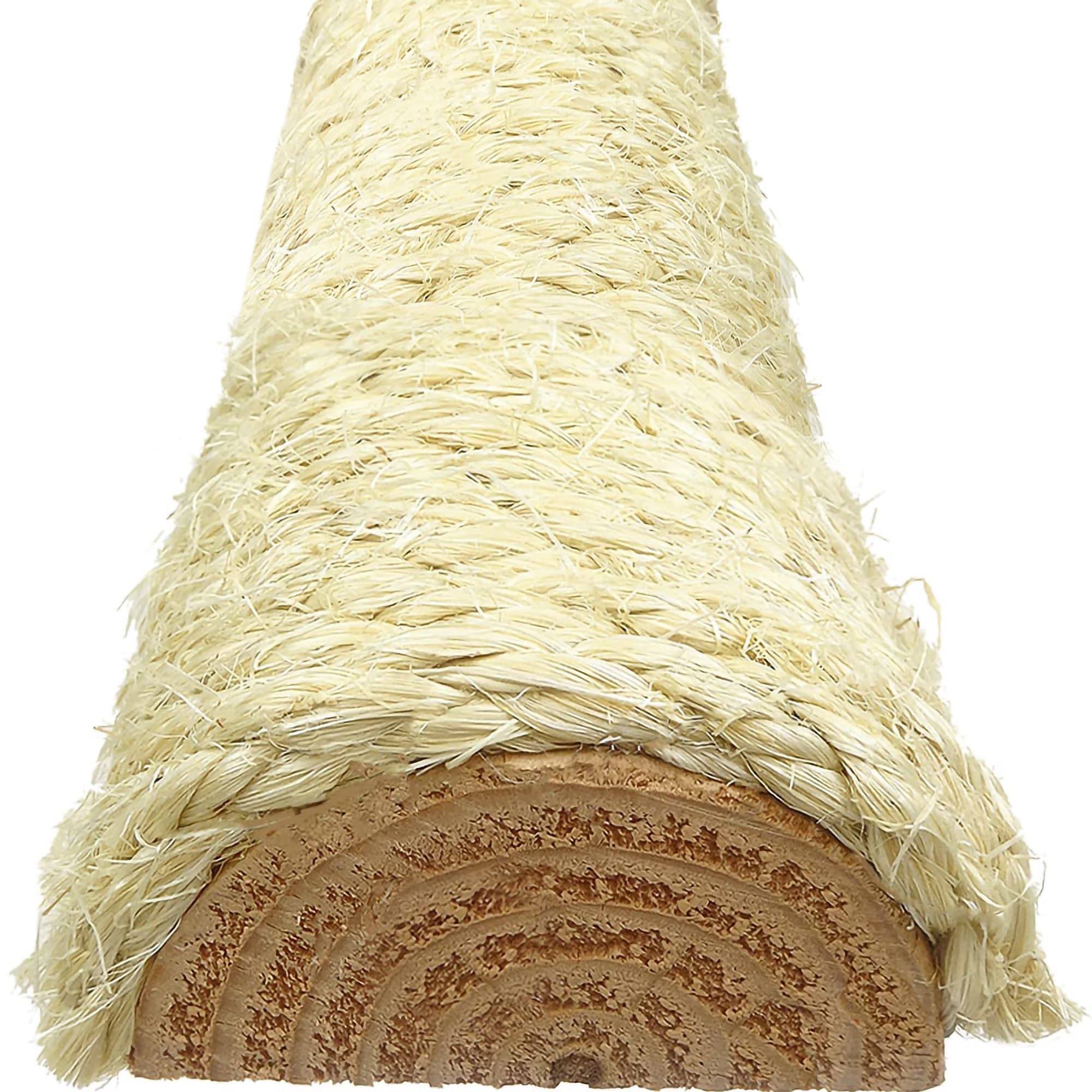 Beige Solid Wood Scratching Post A448