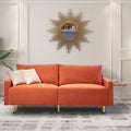 Navy Blue Upholstered 2-Seat Loveseat Sofa U547