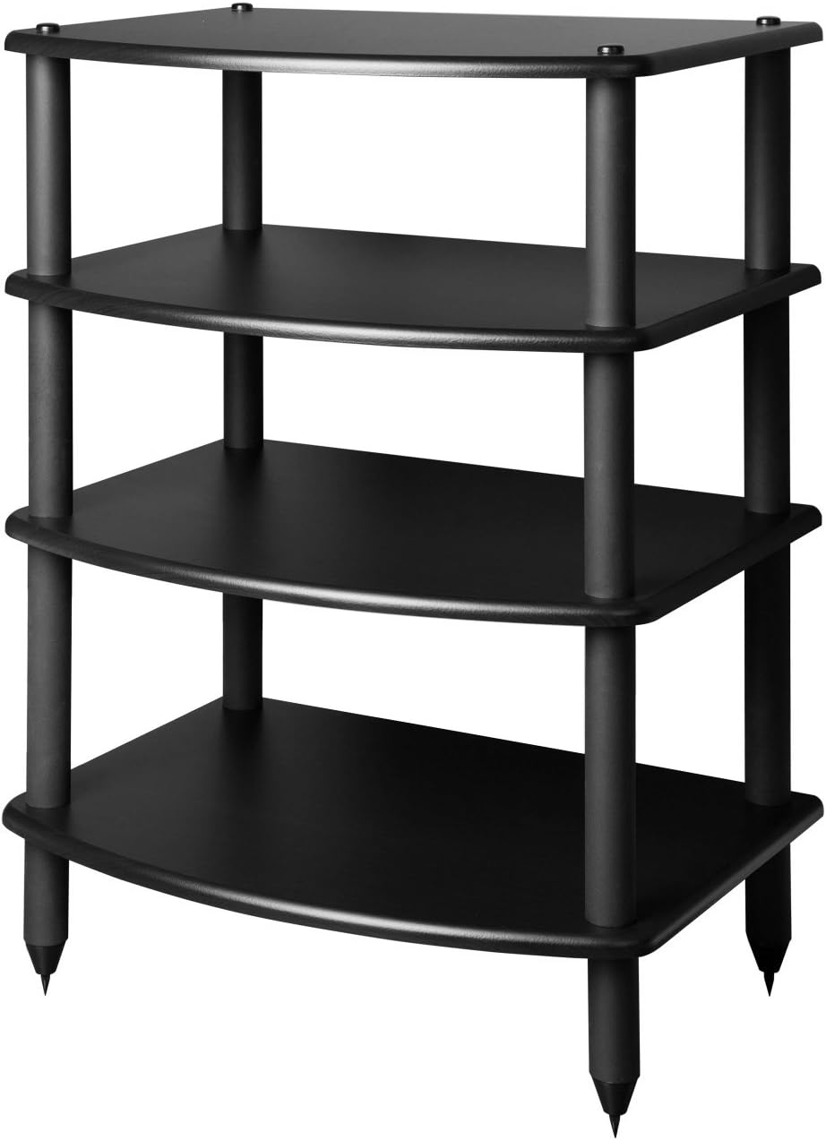 Four Shelf Audio Rack Media Stand and Components Cabinet C886