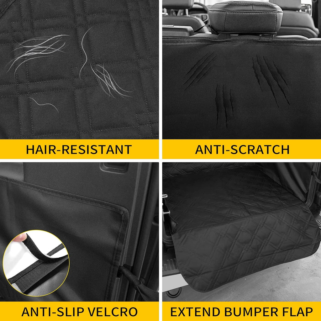 Cargo Liners for Dogs Pet Trunk Mats for 4 Door Ford Bronco Pack of 2 I892437